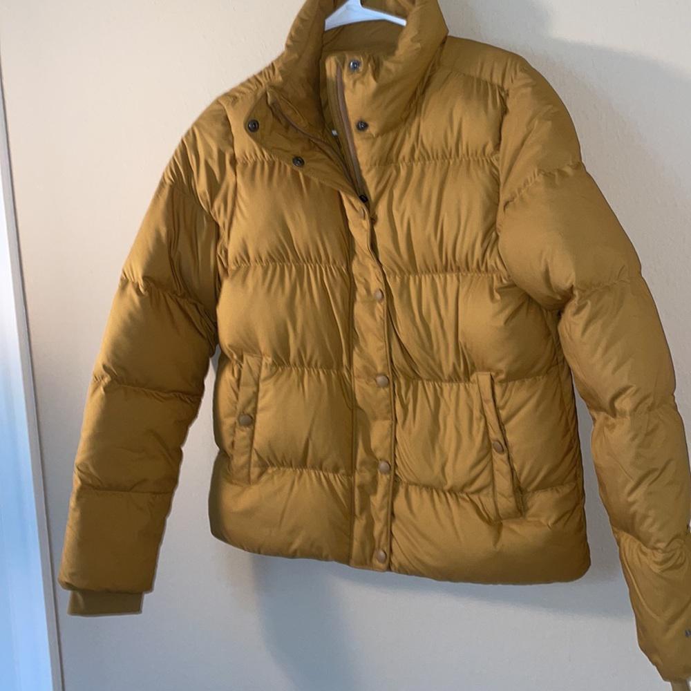 mustard down jacket women's