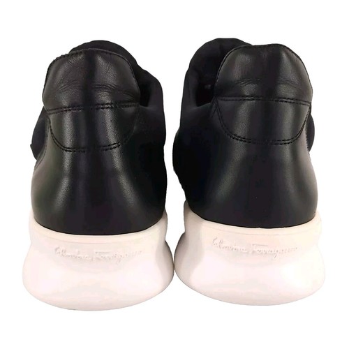 Salvatore Ferragamo Dion Slip On Sneaker Size 43.5 10.5 EE Mens Black $595 - Picture 6 of 17