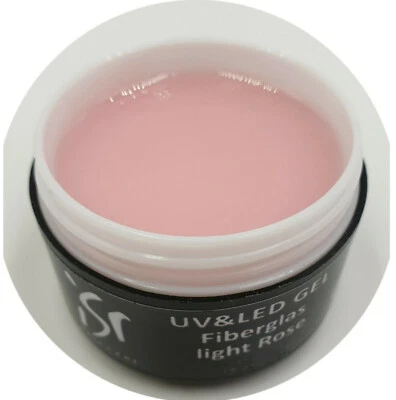 ISR NAIL CARE ISR UV & LED Gel Fibreglass Light Rose Building 1Phase Baby Boomer No Heat 50ml
