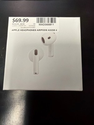 Apple AirPods 4th Gen Earbuds & Case - (A3050 A3053 A3058