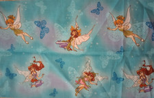 disney Tinkerbell fairies fun fabric 12 inch by 7 length 1pc new