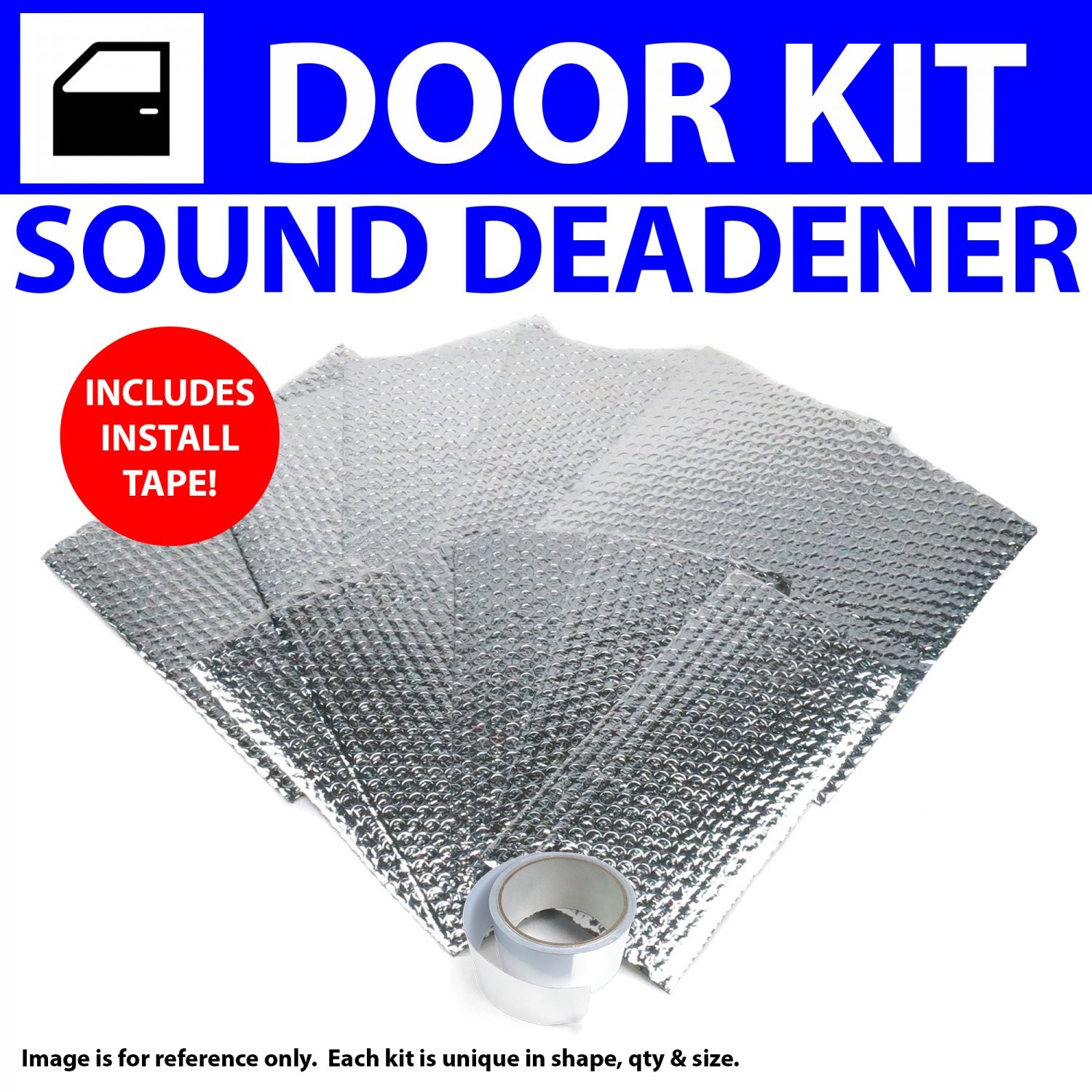 Heat & Sound Deadener Chevy Bel Air 1949 - 1954 2 Door Kit + Seam Tape 3333Cm2