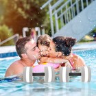 2 Pcs Long Water Dumbbells Pool Exercise Weights Aquatic Hand Bars
