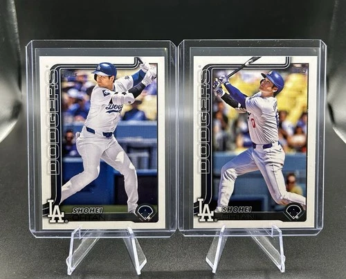 2025 Topps Series 1 - Shohei Ohtani Companion Card Image #CC-1 & Base #1 Dodgers