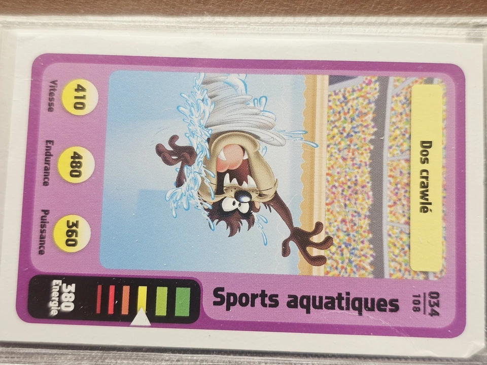 Carte à collectionner Looney Tunes sports aquatiques avec Taz - Photo 1/1