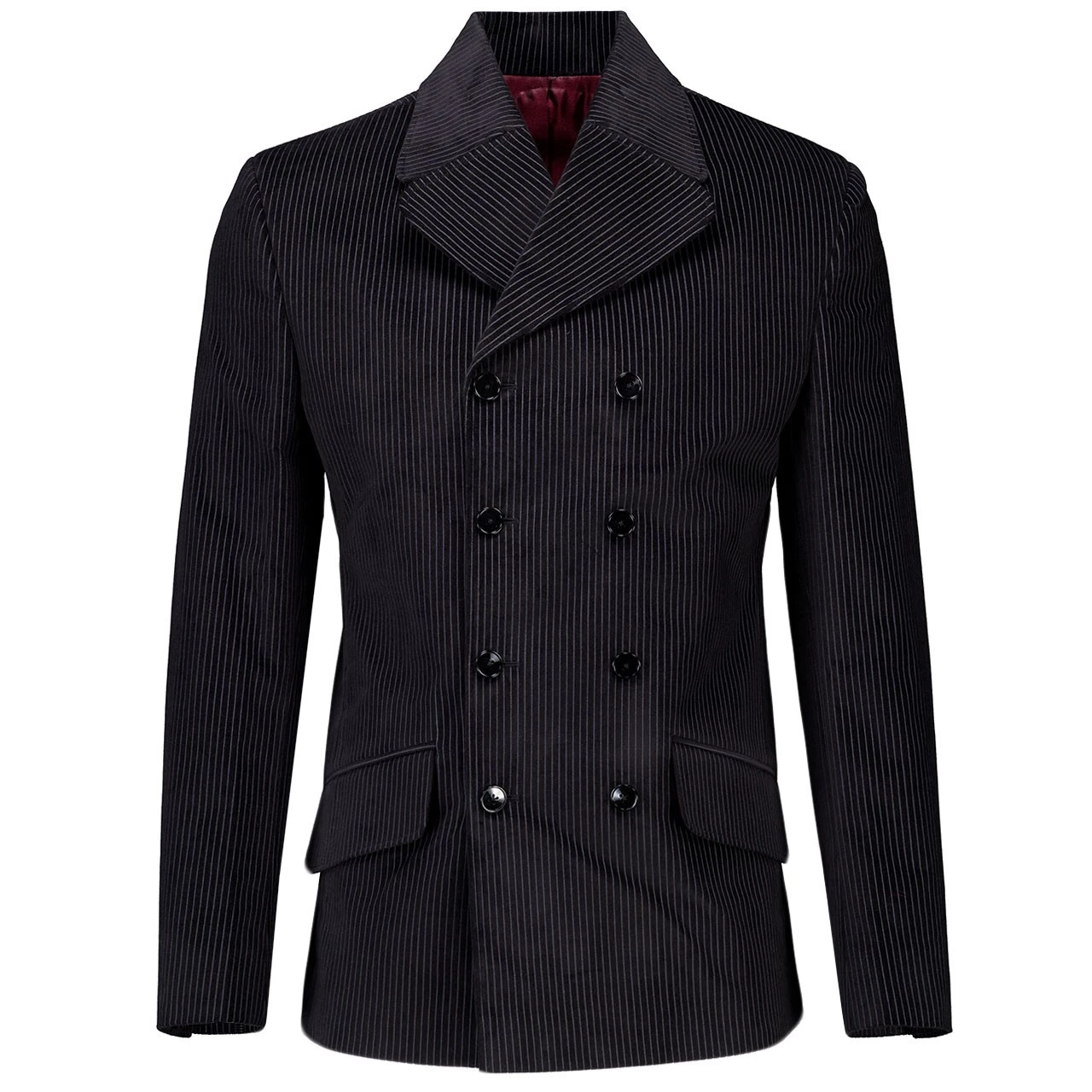 MENS DOUBLE BREASTED VELVET PINSTRIPE BLAZER JACKET 60s RETRO RARE BREED MC535
Opens in a new window