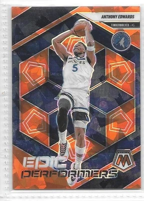 Anthony Edwards 2024-25 Panini Mosaic Epic Performers Orange Ice 10/49 - Bild 1 von 2