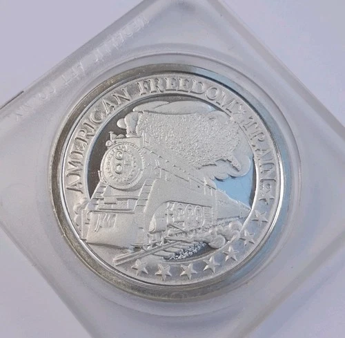 1976 Bicentennial Freedom Train 1 Oz. .999 Fine Silver Coin Marcel Jovine RARE