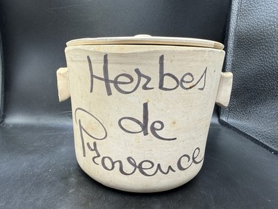 Herbs De Provence Classic French Clay Pot 11 oz VTG 5x6 