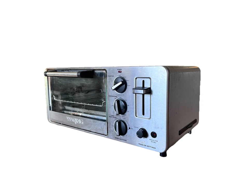 Waring Pro Stainless Toaster Oven with Built-In 2 Slice Toaster WTO150 Tested - Image 3 of 3