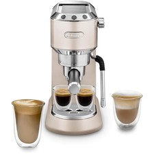 Image of DeLonghi Dedica Arte Espresso Coffee Machine - Beige EC885.BG