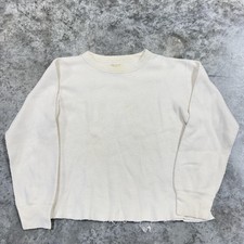 Vintage J.E. Morgan Thermal Shirt Mens Medium White Long Johns Undershirt Cotton