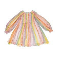 NWT Stella McCartney kids, Baby Rainbow SILK (rare) Dress.  Size 9 months