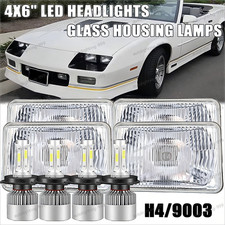 4pcs 4x6 Led Headlights For Chevrolet Camaro 1982 1984 1986 1987 1988 1989 1990 4pcs 4x6 Led Headlights For Chevrolet Camaro 1982 1984 1986 1987 1988 1989 1990