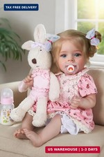CHAREX Realistic Reborn Baby Doll, 20-Inch Lifelike Girl,Real-Life Toddler