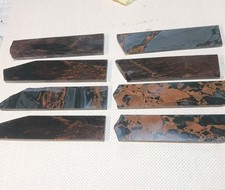8 180 x 45mm NATURAL MULTI OBSIDIAN PREFORMS SLAB KNAPPING KNIFE ARROWHEAD