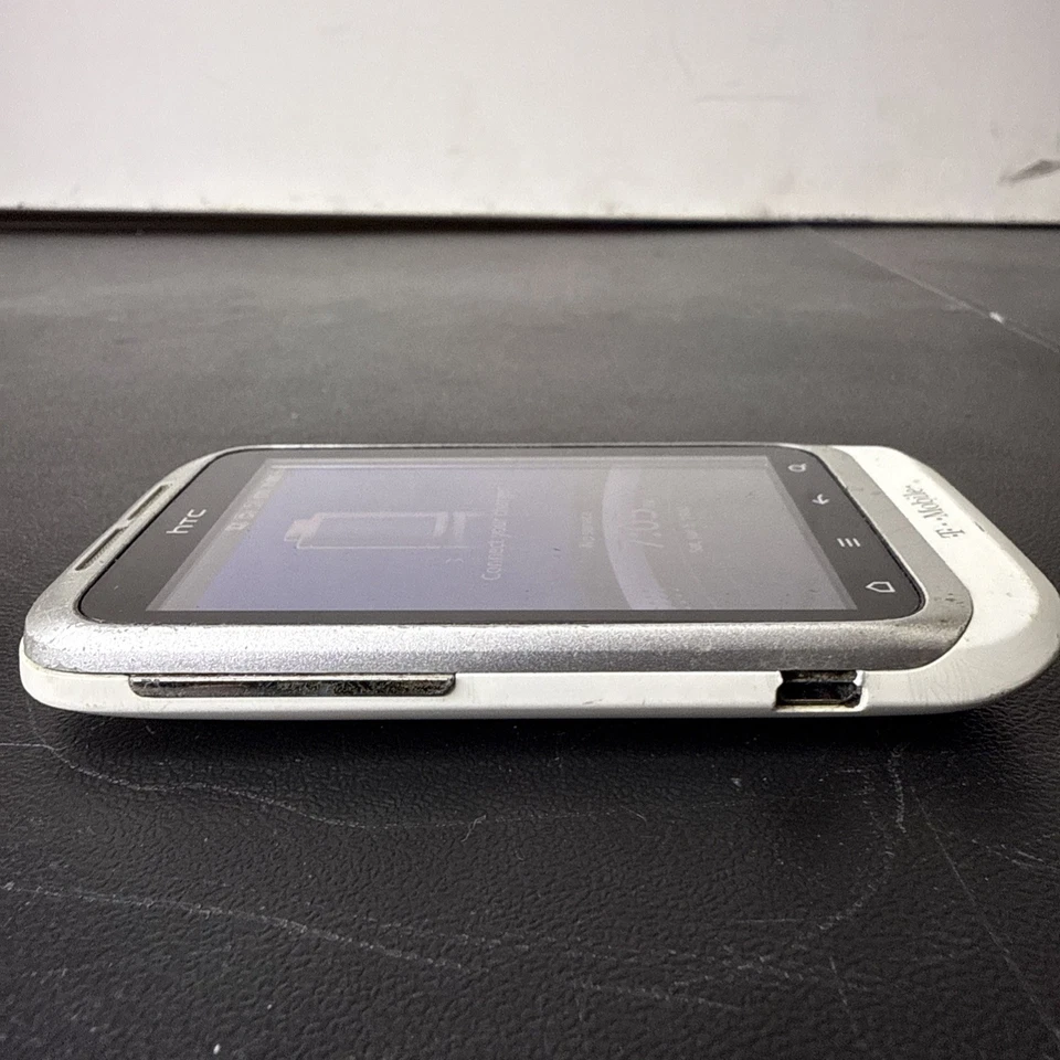 2011 HTC Wildfire S T-Mobile Cell Phone White w/ Battery Tested Works* - Image 3 of 4
