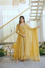 Designer Anarkali Gown Indian Dress Women Salwar Kameez Party Wedding Bollywood