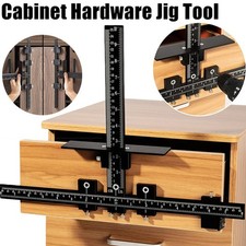Cabinet Hardware Jig Handle Punch Mounting Template Drill Tool Adjustable Guide