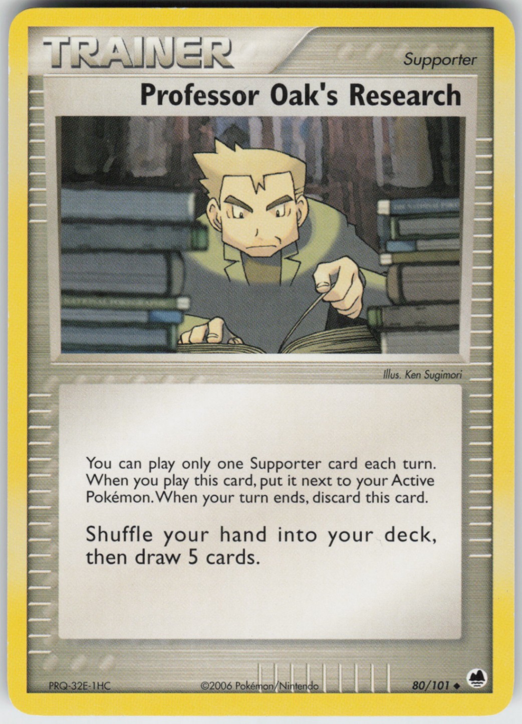 Pokemon TCG Professor Oak's Research 80/101 Dragon Frontiers Uncommon card Norma