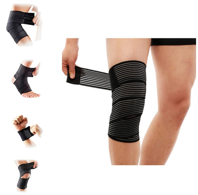 Venda De Compresion Extra Larga Rodilla Soporte Elastico Para Piernas Ligamentos