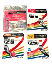 4 New Badminton String Sets. Gosen Ashaway