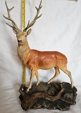 Beswick Rare Connoisseur Series Satin Matt Stag on a Rocky Base model no. 2629