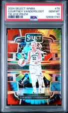 2024 PANINI SELECT WNBA TIE-DYE PRIZM #78 COURTNEY VANDERSLOOT 10/25 PSA 10