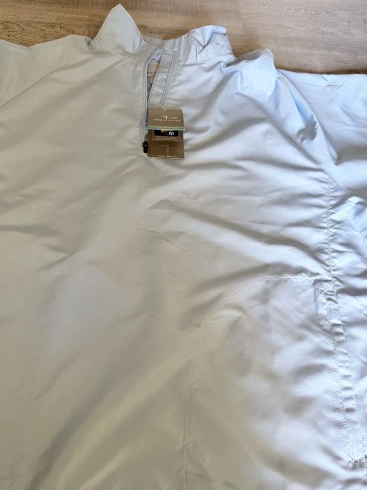 Cortavientos Page & Tuttle Riverbank Pack-N-Go 1/4 cremallera nuevo con etiquetas azul claro unisex $68 Foto 3 de 4