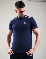 🔵Sergio Tacchini Locchi t-shirt STM12239 Maritime Blue ss26