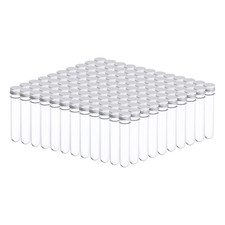 120Pcs 45Ml Plastic Test Tube with Screw Caps, 140X25Mm Tubes Aluminum Lid, for 