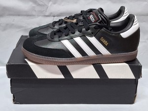 adidas gazelle silver green womens Used Adidas Samba OG Shoes Youth Size 4.5