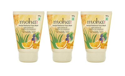 Moha Herbal Radiance Face Mask for Nourished & Bright Skin 100g (Pack of 3) - CA