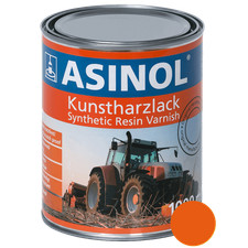 Kunstharzlack Lack Farbe Schaeff Bagger Orange 1000 ml 1 Liter ASINOL