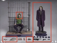 INART Heath Ledger Dark Knight Joker Deluxe Rooted Hair (Read)