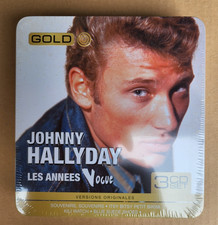 Johnny Hallyday Les Années Vogue  Box Métal 3 CD 2009 NEUF & Scellé Sticker Gold