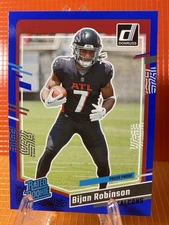 Bijan Robinson 2023 Panini Rated Rookie Press Proof Blue (RC) #305