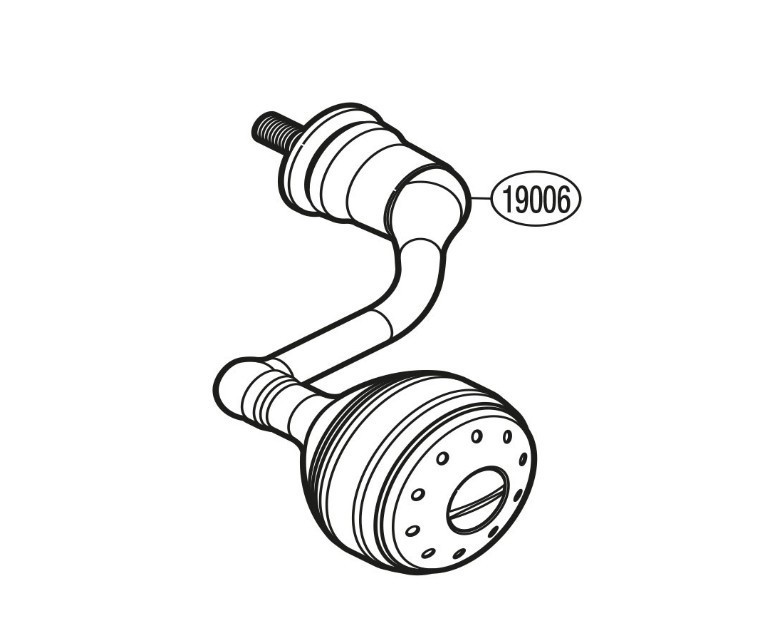 OEM Shimano Handle 1005J / RD19006 / Fits 2018 Stella C5000XG-FJ