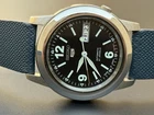 Vintage Seiko 5 Military Flieger 7s26-01R0 Black Dial 21 Jewels Day-Date  S-81