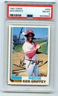1982 Topps KEN GRIFFEY # 620 PSA 8 NM-MT baseball card REDS