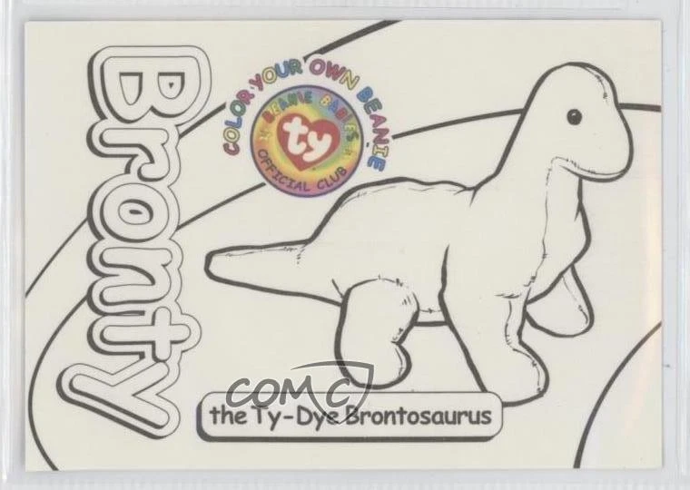 1999 Ty Beanie Babies Series 4 Glow in the Dark Sticker 1u6 - Image 2 of 3