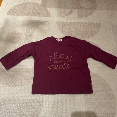 Catimini Long Sleeve Shirt 6 Months Play And Create Graphic Shirt