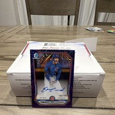 Bowman 2026 Bowman Chrome Ethan Conrad Cubs Purple Refractor Auto BMA-EC 188/199