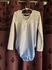 Iridescent Long Sleeve Gymnastics Frozen Princess Leotard Rhinestones Size 8 — photo 6