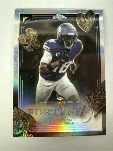 2025 Topps Chrome Justin Jefferson Base (RAW)