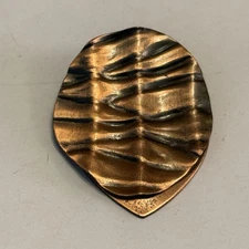 Lieba U.S.A. copper-toned scarf, dress clip VTG 