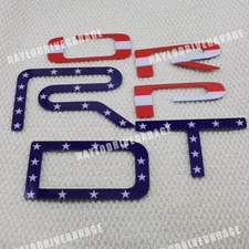 3D Tailgate Insert Letters Kit for 2022-2025 Tundra PRO Emblem Badge US Flag