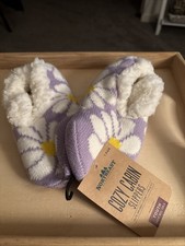 Northeast Outfitters Youth Cozy Cabin Slippers Daisy Purple