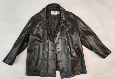 SCHOTT NYC US 740N Peat Coat Lederjacke leather jacket US46 XL