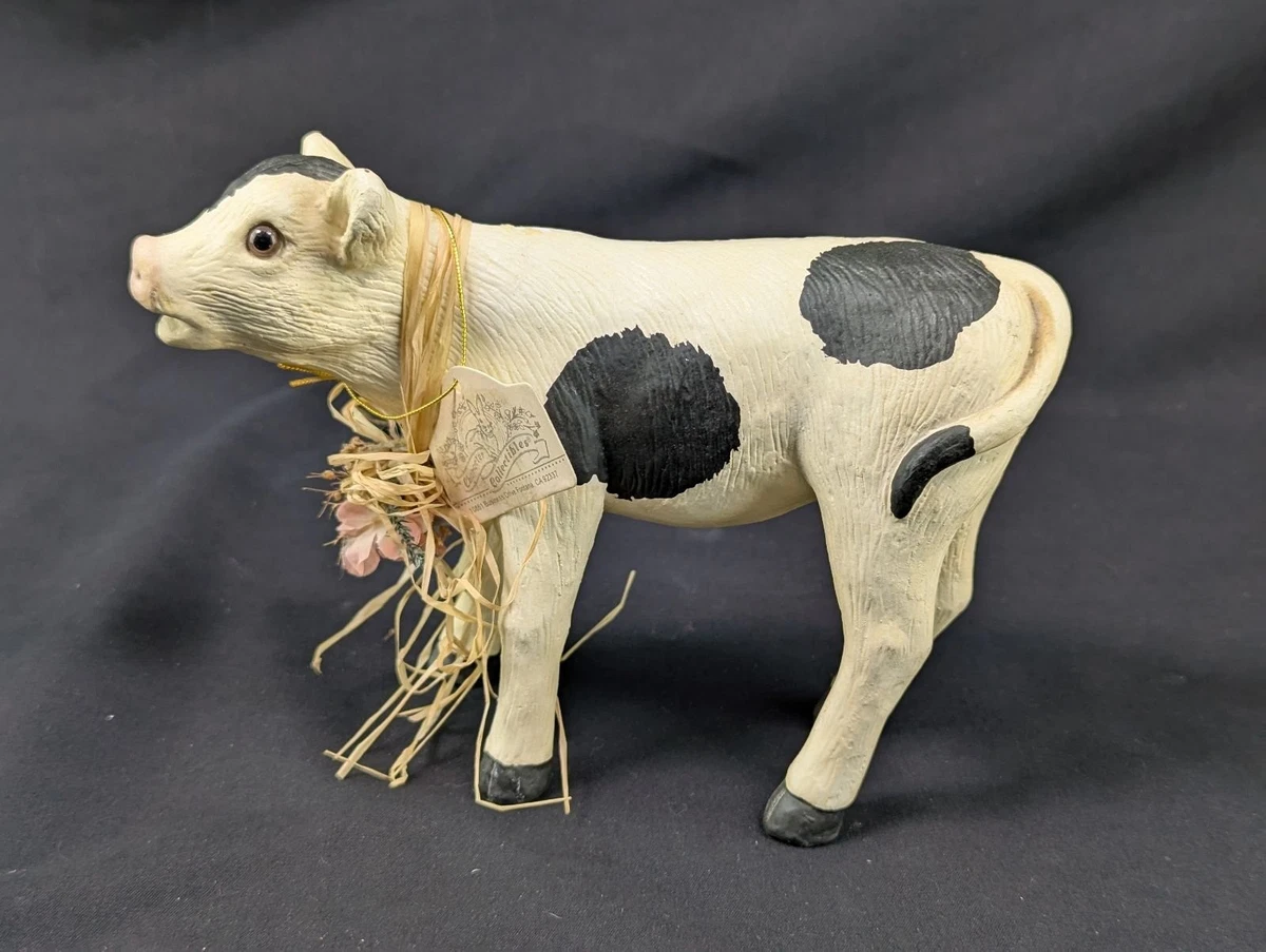 Figurine Vache Miniature – Argent Sterling 925 – Vintage JMS ? – 22,7g – Rare